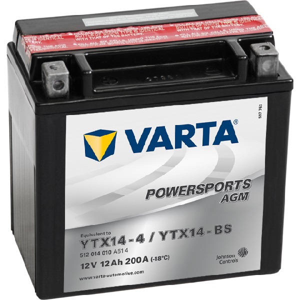 sense Lurk Autonomous Μπαταρία μοτοσυκλέτας Varta YTX14-BS 12V 12Ah - energybatteries.gr