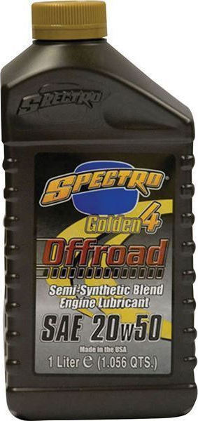 Λιπαντικό μοτοσυκλέτας Spectro Golden Off-Road 4T 20W50 Ημισυνθετικό 1L
