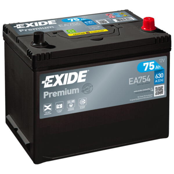 Μπαταρία αυτοκινήτου Exide Premium EA754