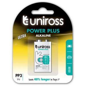 Uniross Power Plus αλκαλική μπαταρία 9V - 6LR61