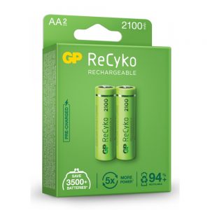 GP Recyko επαναφορτιζόμενες μπαταρίες AA 2100 mAh NiMh