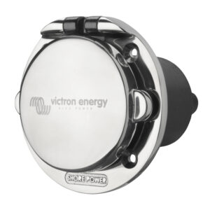 Victron Energy Power Inlet 32A stainless steel with cover