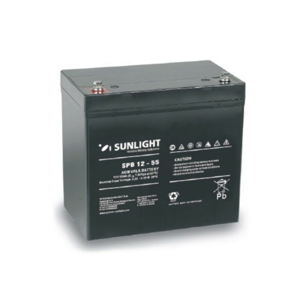 Μπαταρία VRLA Sunlight SPB12-55 12V 55Ah