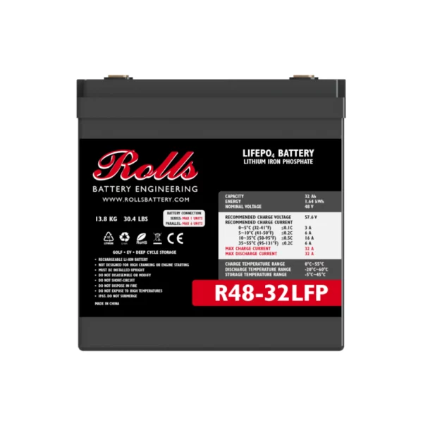 Μπαταρία λιθίου Rolls R48 32LFP 48V 32Ah