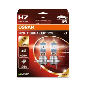 Λάμπα αυτοκινήτου OSRAM H7 Night Breaker 220 64210NB220-2HB